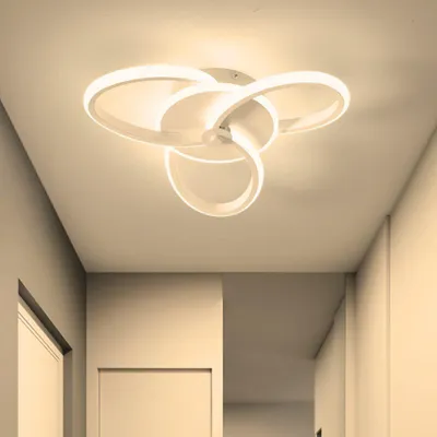 Produktbild von LED Deckenleuchte LED fest integriert, warmweiß, 3000K Warmweiß, 2200LM, 22W=100W, 80% Energie sparen, 5–15m²
