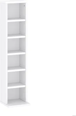 Immagine prodotto di Porta CD/DVD 92 cm a ripiani regolabili bianco