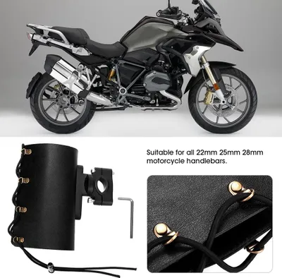 Produktbild von Verstellbarer Motorrad-Motorrad-Flaschen-Getränkebecherhalter, Wasser-Getränke-Halterung (schwarz)