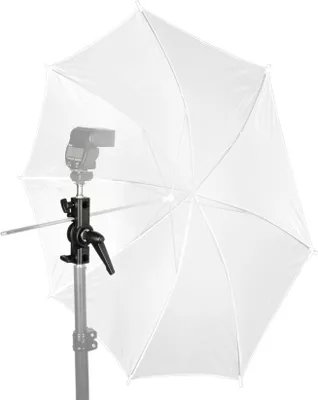 Produktbild von Walimex Styroporgabel mit Halterung, 4-zackige Gabel für Styroporplatten, neigbare Spigot Halterung mit 5/8 Zoll und 1/4 sowie 3/8 Zoll Gewinde, ideal zum Aufhellen und Abdunkeln