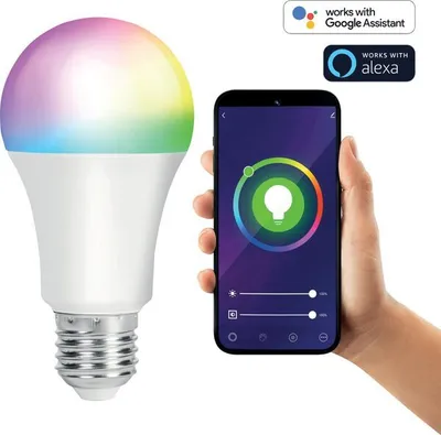 Produktbild von Smart WLAN LED Leuchte E27 RGBW, 800lm, Warm-Weiß & Kalt-Weiß
