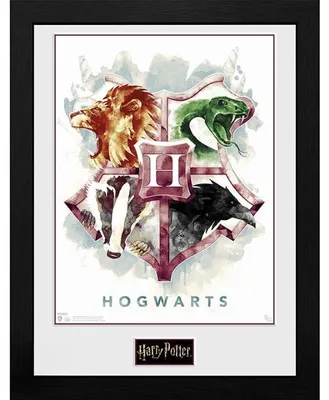 Produktbild von GBEYE HARRY POTTER - Gerahmter Druck "Hogwarts Aquarell" (30x40)