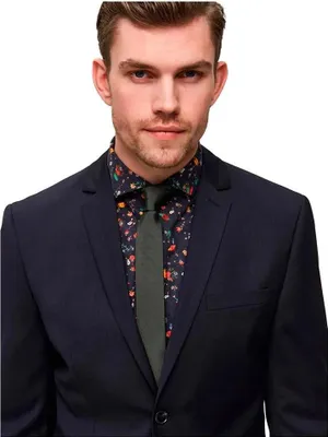 Zdjęcie produktu dla Selected Plain Tie 5 Cm Green Men Green Jeden rozmiar