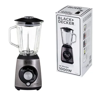 Produktbild von Black & Decker BXJB1000E, Kochmixer, 1,5 l, Pulsfunktion, Eis-Crusher, 1000 W, Schwarz, Transparent