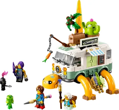 Produktbild von LEGO 71456 DREAMZzz Mrs. Castillos Schildkrötenbus, baue das Wohnmobil-Spielzeug aus der TV-Show auf 2 Arten, mit Figuren Mateo, Zoey und Z-Blob, Spielzeug für Kinder, Mädchen, Jungen ab 7 Jahren