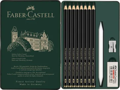 Obrázek produktu pro FABER-CASTELL Set Pitt Graphite Matt 11er Metalletui