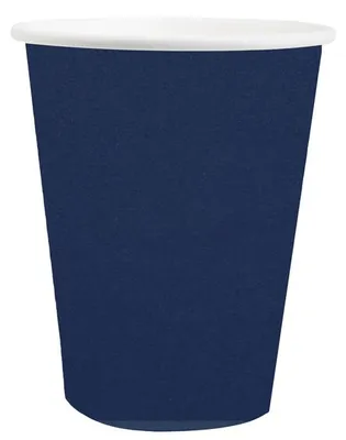 Immagine prodotto di 10 bicchieri di cartone blu navy