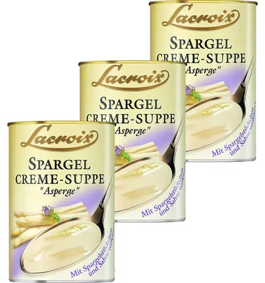 Obrázek produktu pro Lacroix krémová chřestová polévka s kousky chřestu 400 ml 3 balení