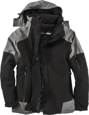 Produktbild von Marc & Mark XXL Winterjacke Basel schwarz-grau