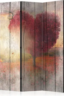 Obrázek produktu pro Oboustranný paraván Abstractions 135x172 cm 3-dílný béžový