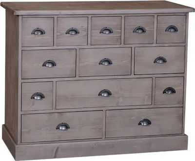 Produktbild von Casa Padrino Landhausstil Kommode mit 13 Schubladen - Büromöbel im Landhausstil