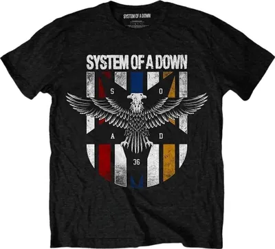 Produktbild von System of a Down Eagle Colours Black L T-Shirt