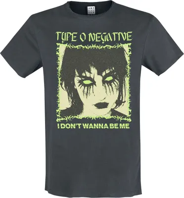 Produktbild von Type O Negative T-Shirt Herren Amplified Collection - I Don't Wanna Be Me charcoal L