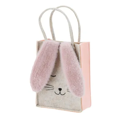 Produktbild von 2 Stück Geschenktaschen Filz Osterhase mit Schlappohren