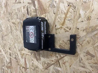 Produktbild von Akku-Wandhalterung für 18V und 14,4V Akkus, Wandmontage mit Schrauben (2-Fach)