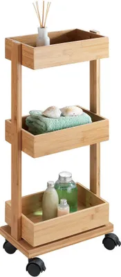 Zdjęcie produktu dla WENKO 24390100 WENKO Etagenwagen Tortona Tiefe Korb 6,0 cm