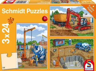 Obrázek produktu pro Schmidt Spiele 56200, 24 kusů, Budovy, 3 rok/roky