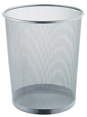 Produktbild von Papierkorb Mesh Metall 23l silber Packung mit 12 Stück