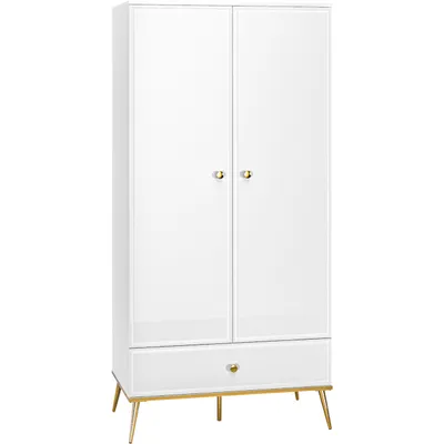 Imagen del producto de Armario GOLDEN GL01 blanco brillo
