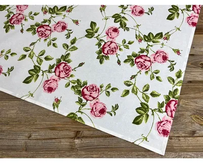 Immagine prodotto di Tovaglia DORRIT con motivo a rose, in 100 % cotone, in 100x100 cm