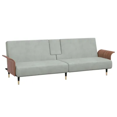 Produktbild von VidaXL 351850, Grau, Schaum, Metall, Polyester, Polywood, 2240 mm, 890 mm, 700 mm