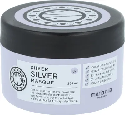 Productafbeelding van Maria Nila, Sheer Silver, Parabeenvrij, Haarmasker, Voedende crème, 250 ml