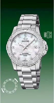 Zdjęcie produktu dla Jaguar J870/1 COUPLE DIVER zegarek damski stal nierdzewna data srebrny