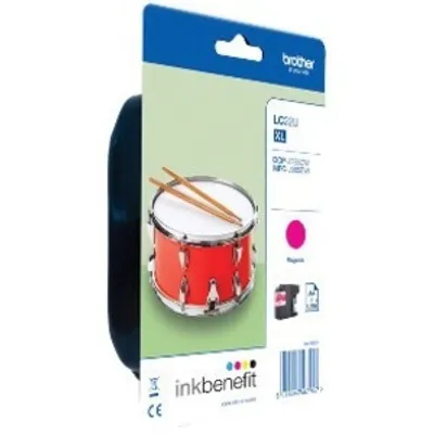 Produktbild von Brother LC22UMBP, Magenta, Tinte auf Pigmentbasis, 1 Stück(e), 1200 Seiten, Einzelpackung