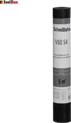 Produktbild von Isolbau Schweißbahn V60 S4 talkumiert 5m2 Bitumenbahn 1 Rolle Dachpappe