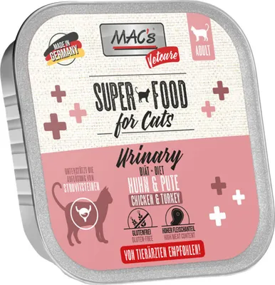 Immagine prodotto di MAC's Cat Vetcare Urinary Huhn & Pute 100gx16