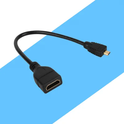 Produktbild von Micro HDMI Male to HDMI Female Adapter,Micro HDMI Male to HDMI Female Converter,Micro HDMI Male to HDMI Female Cable,Micro HDMI Male to HDMI Female Cord,HDMI Extension Cable,HDMI Adapter Extension Cable