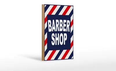 Produktbild von Holzschild Spruch 12x18cm Barbershop Friesur