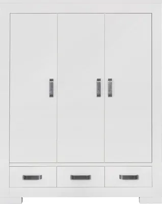Produktbild von Kidsmill Brent Kleiderschrank 3-türig Weiß