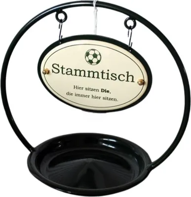 Produktbild von Emaille Stammtisch Ständer/Ascher Fußball