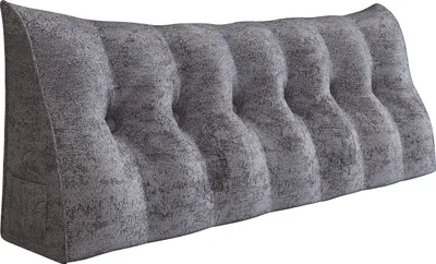 Produktbild von Velký ergonomický polštářek na opěrku hlavy sametový klínový polštářek, polštářek na čtení, klínový polštářek, zádový polštářek, odpočinkový polštářek, dekorativní polštářek
