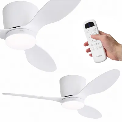 Zdjęcie produktu dla EBERG ARX Wentylator sufitowy z oświetleniem LED 106,2 cm Pilot DC biały