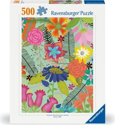 Produktbild von Ravensburger Puzzle 12001382 - Flowerjugle - 500 Teile Puzzle für Erwachsene ab 12 Jahren
