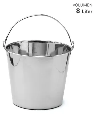 Produktbild von Weis Eimer aus Edelstahl mit Skala 5 L