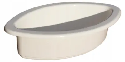 Produktbild von Tomplastik ŁÓDKA1 Weißer Übertopf oval 25cm