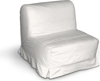 Produktbild von Dekoria Bezug für Lycksele Sessel mit Kellerfalten, weiss, Bezug für Lycksele Sessel