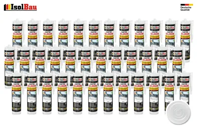 Isolbau Aquarium Silikon 36 x 300 ml Transparent Glassilikon dauerelastisch