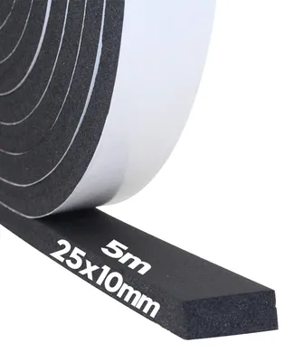 Immagine prodotto di Nastro sigillante autoadesivo in schiuma, 25 mm x 10 mm x 5 m, per porte e finestre