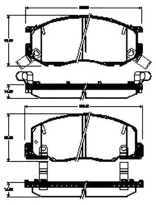 Produktbild von Bremsbelagsatz Scheiben 15,5 mm TRISCAN IAM-Expertise für TOYOTA PREVIA