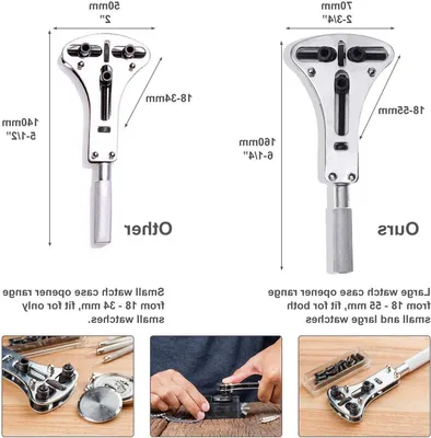 187-teiliges Uhrenreparaturset mit Link-Pin-Entferner und Rückseitenentferner für Uhrenarmband und Batteriewechsel
