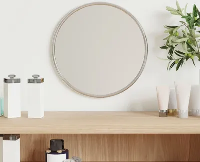 Obrázok produktu pre The Living Store Nástenné zrkadlo silver Ø 20 cm round