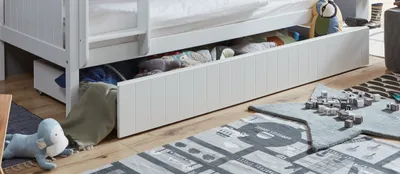 Produktbild von Bettschublade Mia MDF Weiß lackiert