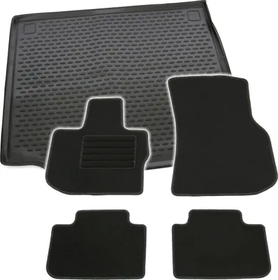 Produktbild von Gummi-Kofferraumwanne + Fußmatten Set für BMW X3 G01, Bj. 11/2017-