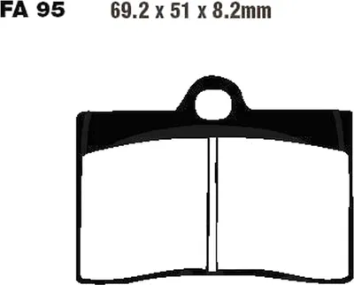 Image de Plaquettes de frein avant pour Husqvarna SM 450 R, année de fabrication 2003-2006 - Plaquettes de frein EBC - Neuf