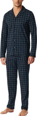 Produktbild von Schiesser Pyjama dunkelblau kariert
