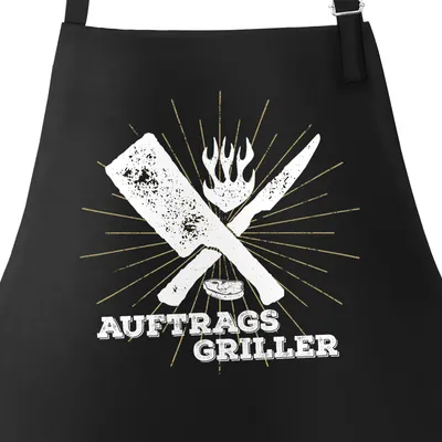 Produktbild von Herren Grillschürze Auftragsgriller Küchenschürze Schürze Barbecue Moonworks®  schwarz unisize